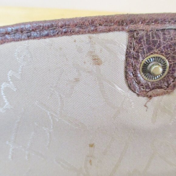 RARE! Fossil Fifty-Four Multicolor Patchwork Leather&Suede Envelope Style Wallet - Picture 7 of 13